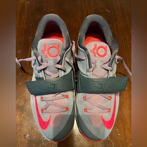 Nike KD Kids Sneakers - Gray and Red